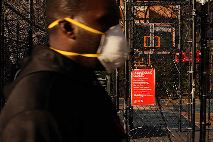 The Cage at West Fourth Street, in Manhattan: no rims.